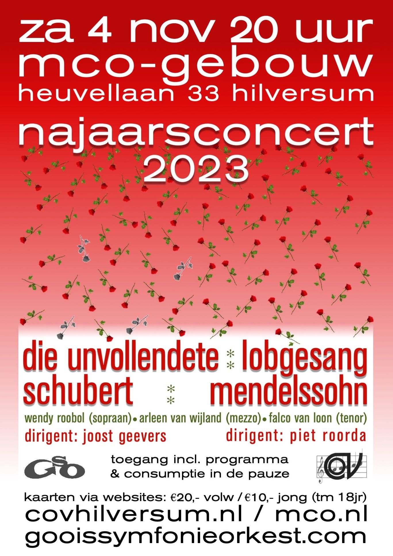 4 November 2023: 2e symfonie “Lobgesang” van Mendelssohn in Hilversum